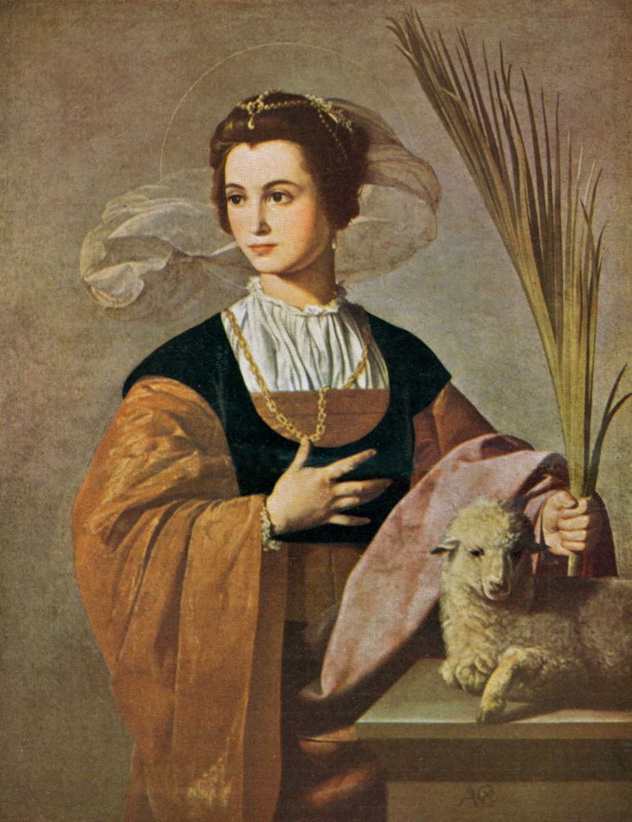 Saint Agnes, principal patroness of the Trinitarian Order
